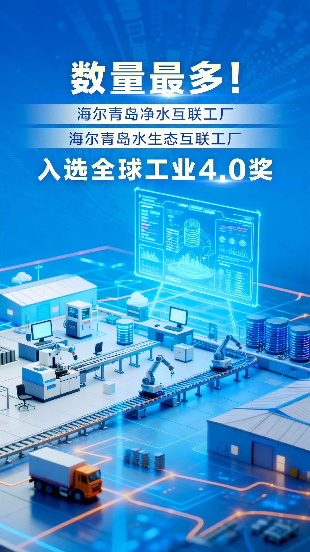 數量最多！海爾再添兩家工廠入選全球工業4.0獎 市場調查揭示智能制造的勝利密碼